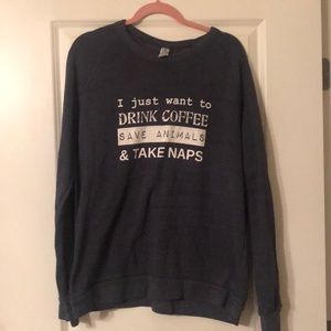Fleece Sweatshirt Gray/Navy
